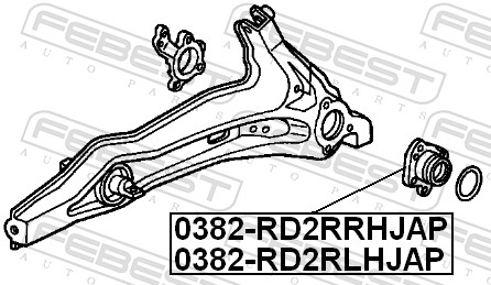FEBEST 0382-RD2RRHJAP - Ступица колеса