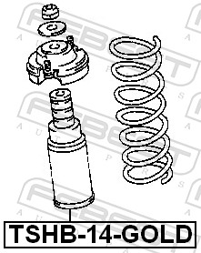 FEBEST TSHB-14-GOLD - Пыльники и отбойники амортизатора
