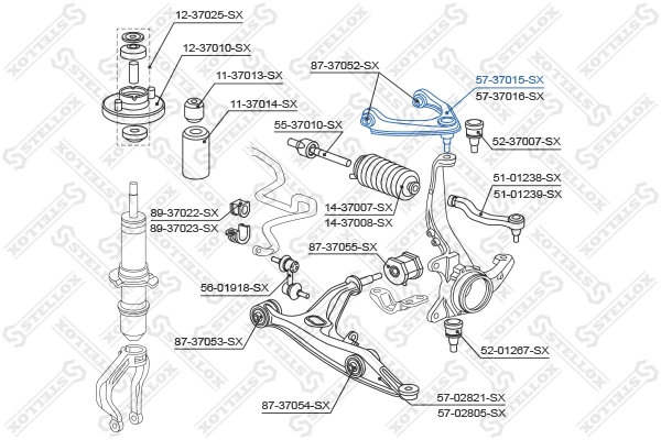 STELLOX 57-37015-SX - Рычаг
