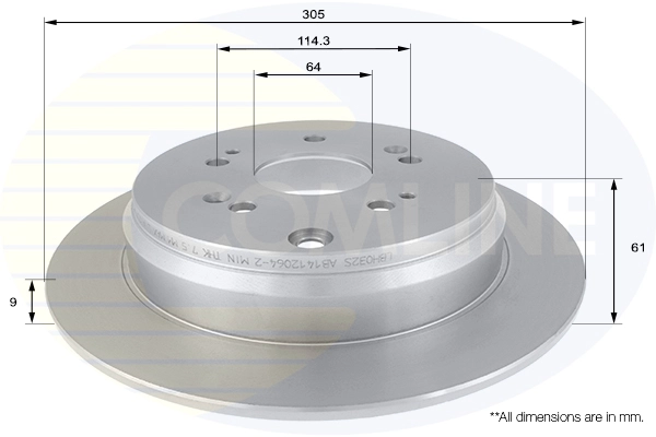 Тормозной диск Comline