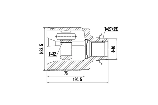 DYNAMATRIX DCV623013 - ШРУС