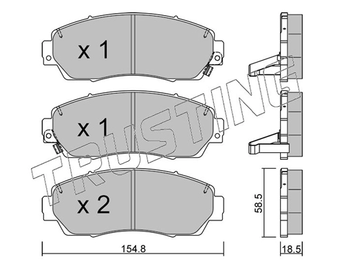 TRUSTING 920.0 - Тормозные колодки 