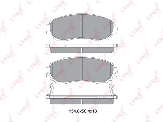 LYNXAUTO BD-3435 - Тормозные колодки 