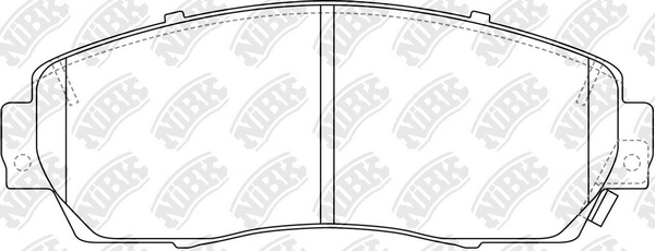 NIBK PN8802 - Тормозные колодки 