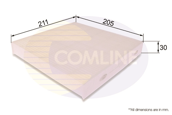 COMLINE EKF306 - Салонный фильтр