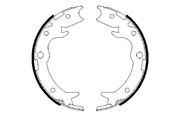 BOSCH 0 986 487 686 - Барабанные колодки