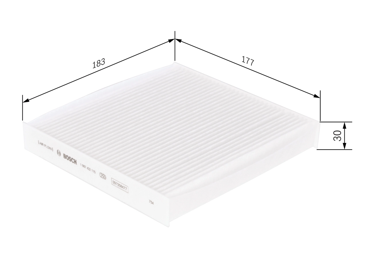 BOSCH 1 987 432 115 - Салонный фильтр