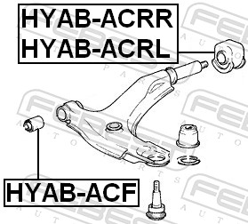 FEBEST HYAB-ACRL - Сайлентблок