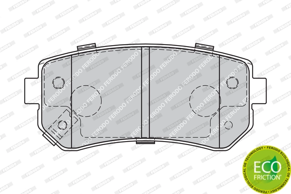 FERODO FDB1956 - Комплект тормозных колодок, дисковый тормоз PREMIER ECO FRICTION