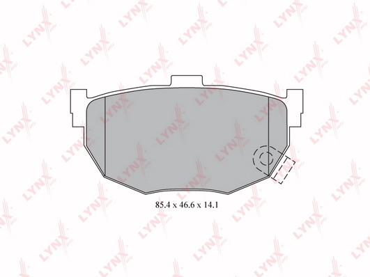 LYNXAUTO BD-3612 - Тормозные колодки 