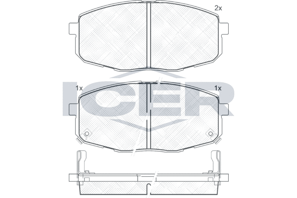 ICER 181540 - Тормозные колодки 