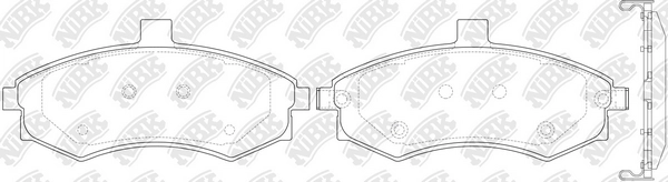 NIBK PN0788 - Тормозные колодки 