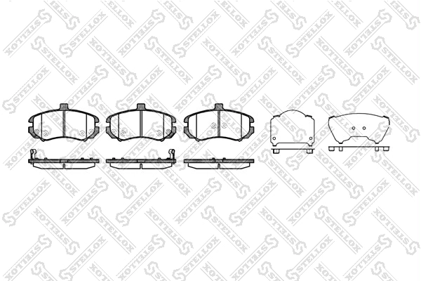 STELLOX 1205 002-SX - Тормозные колодки 