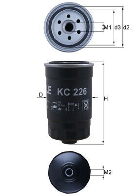 KNECHT KC 226 - Топливный фильтр