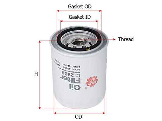 SAKURA AUTOMOTIVE C-2906 - Масляный фильтр