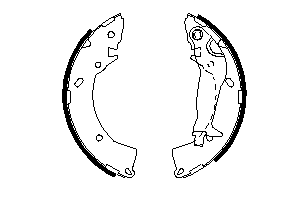 BOSCH 0 986 487 697 - Барабанные колодки