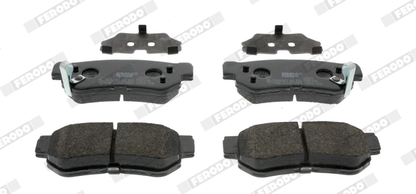 FERODO FDB1606 - Комплект тормозных колодок, дисковый тормоз PREMIER ECO FRICTION