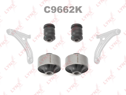 LYNXAUTO C9662K - Подвеска, рычаг независимой подвески колеса KIT