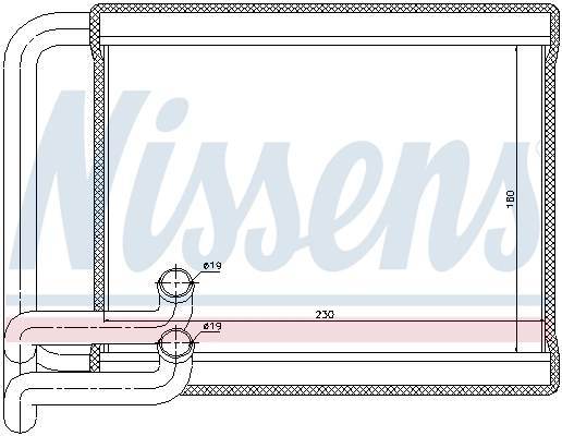 NISSENS 77534 - Радиатор печки