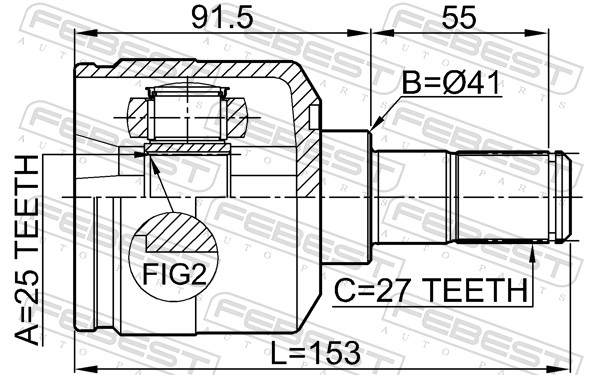 FEBEST 1211-NF - ШРУС