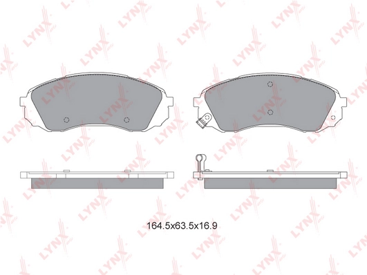 LYNXAUTO BD-3625 - Тормозные колодки 