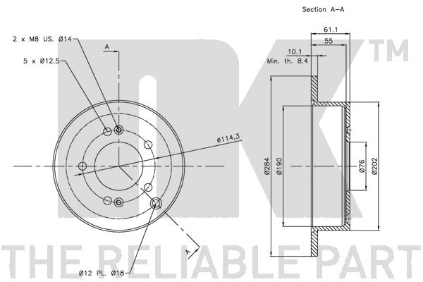NK 203414 - Тормозные диски