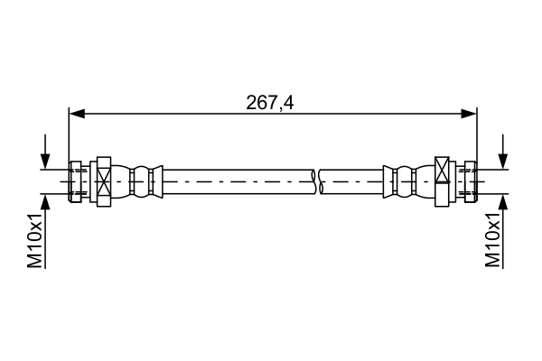 BOSCH 1 987 481 873 - Тормозные шланги