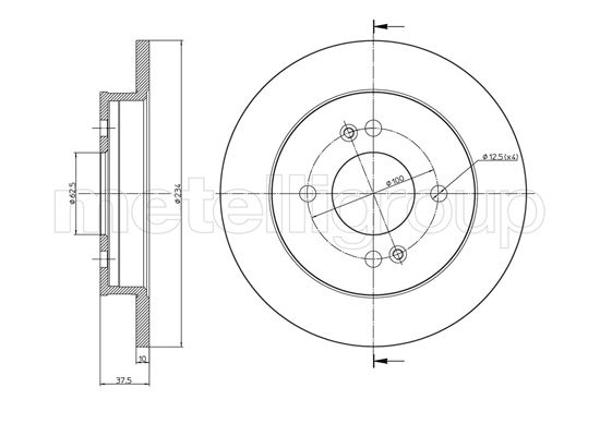 TRUSTING DF1119 - Тормозные диски