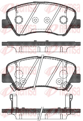 REMSA 1488.02 - Тормозные колодки 