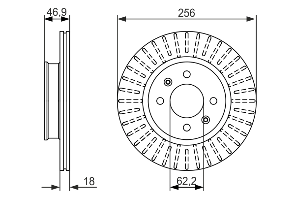 BOSCH 0 986 479 577 - Тормозные диски