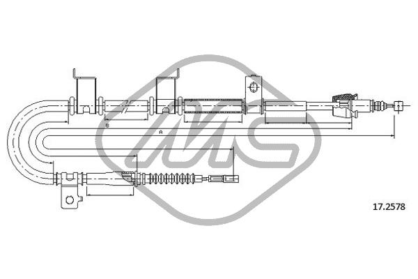 Трос ручника