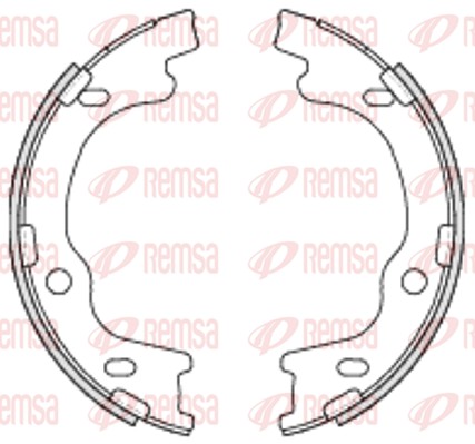 REMSA 4699.00 - Колодки барабанные ручника