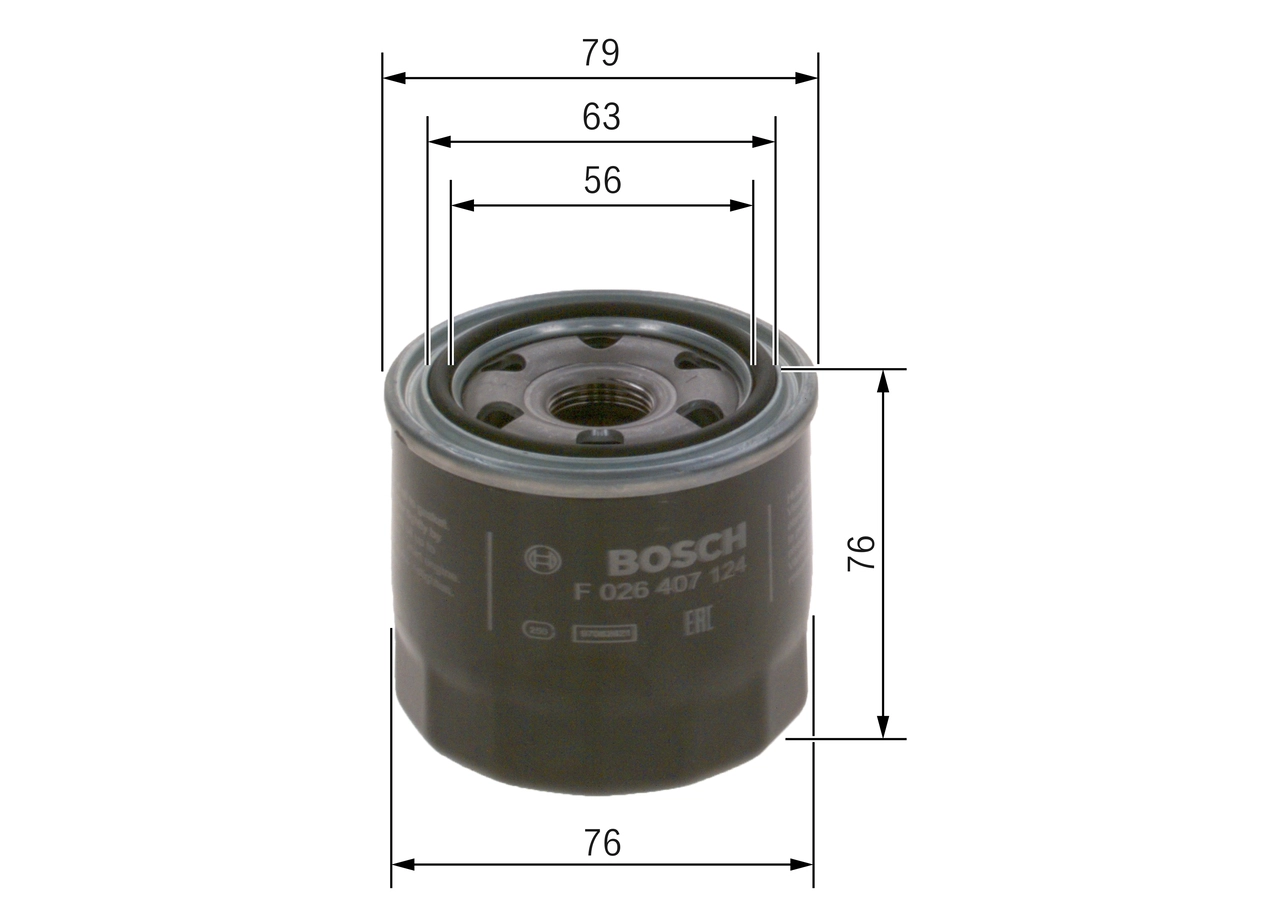 BOSCH F 026 407 124 - Масляный фильтр