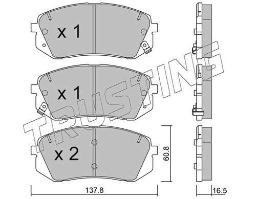 TRUSTING 799.0 - Тормозные колодки 