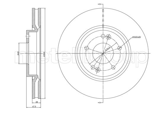 TRUSTING DF1018 - Тормозные диски