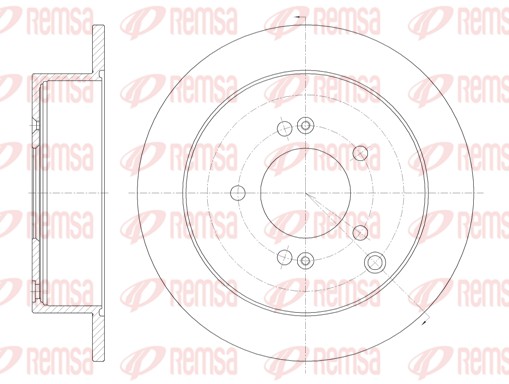 REMSA 6756.00 - Тормозные диски