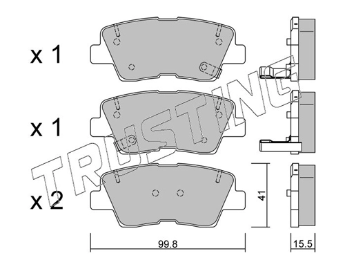 TRUSTING 903.0 - Тормозные колодки 