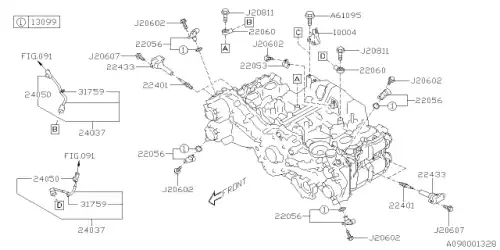 SUBARU 22401aa940 - 22401AA940 Свеча