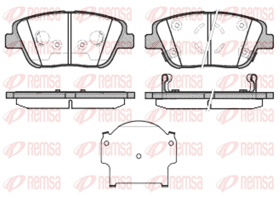 REMSA 1423.02 - Тормозные колодки 