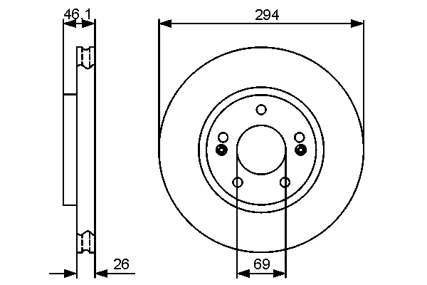 BOSCH 0 986 479 434 - Тормозные диски