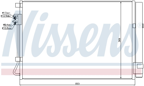 NISSENS 940243 - Радиатор кондиционера