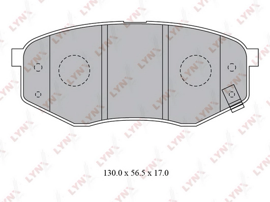 LYNXAUTO BD-3624 - Тормозные колодки 