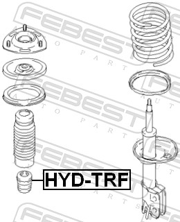 FEBEST HYD-TRF - Отбойник амортизатора
