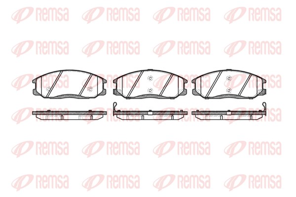 REMSA 0771.02 - Тормозные колодки 