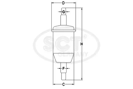 SCT GERMANY ST 337 - Топливный фильтр