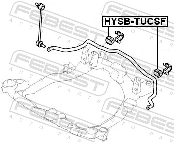 FEBEST HYSB-TUCF248 - Втулки стабилизатора