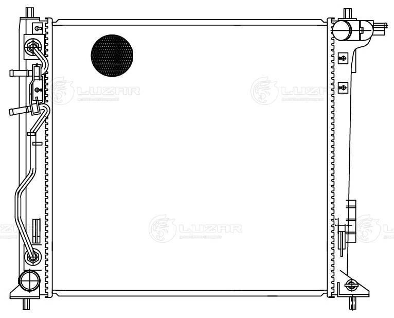 LUZAR LRc 081D7 - Радиатор охлаждения