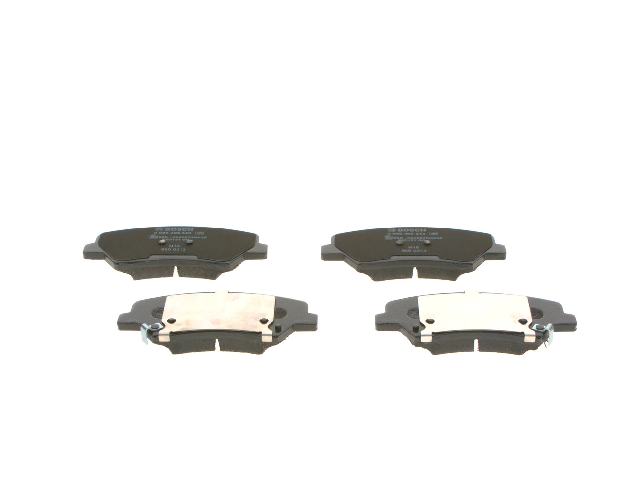 BOSCH 0 986 495 343 - Тормозные колодки 
