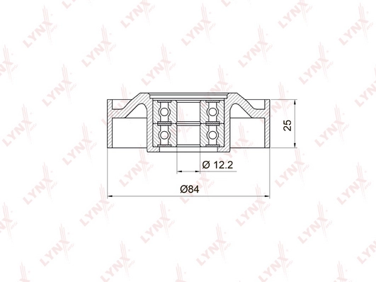 LYNXAUTO PB-5018 - Натяжной ролик