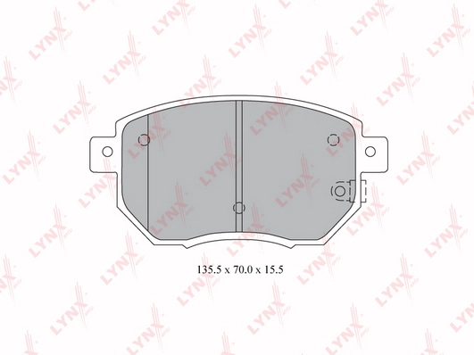 LYNXAUTO BD-5737 - Тормозные колодки 